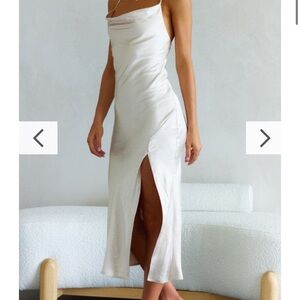 Billy J midi dress. Satin. size 14. Champagne. Brand new. Only tried on.